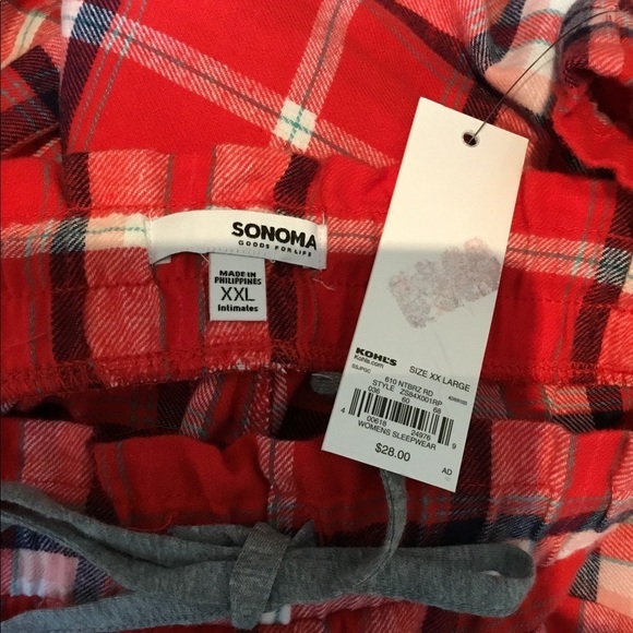 SONOMA XXL Sleep/lounge pants pockets and drawstring waist - Picture 2 of 13